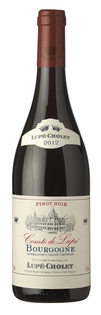 Вино Lupe-Cholet Bourgogne Pinot Noir Compte de Lupe  Люпе-Шоле Бургонь Пино Нуар Конт де Люпе 2020 750 мл 13%