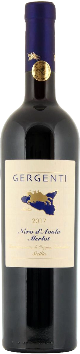 Вино   Gergenti Nero d’Avola Merlot Sicilia Джердженти Неро д’Авола Мерло 2017   750 мл