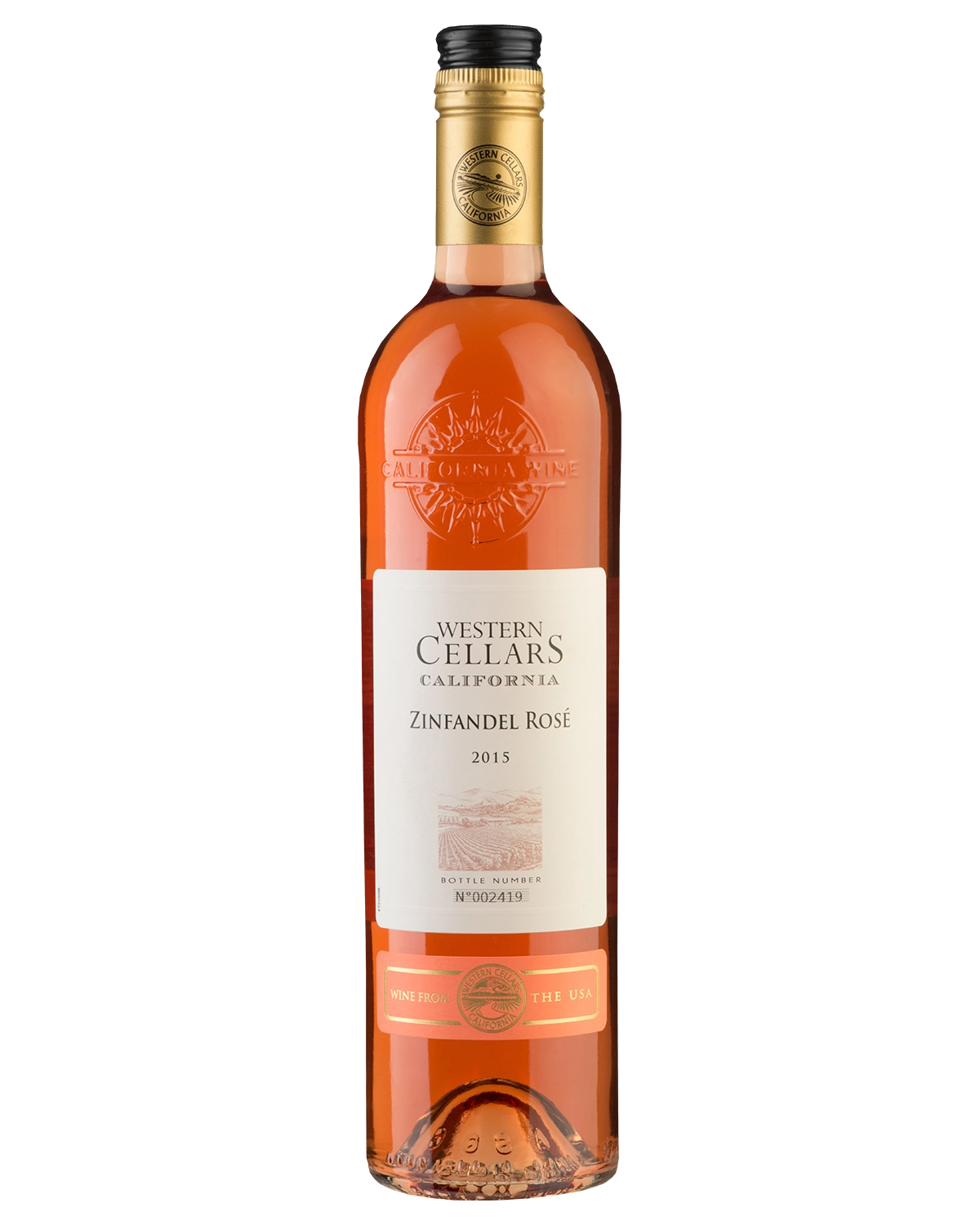 Вино Les Grands Chais de France Western Cellars  Zinfandel Rose  Вестерн Селларс Зинфандель Роуз 2019 750 мл