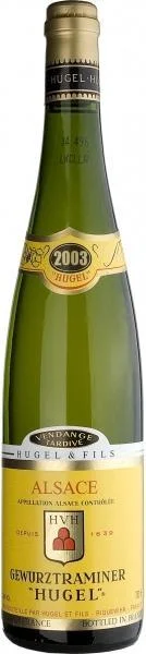 Гевюрцтраминер Ванданж Тардив, сладкое, Hugel / Хюгель, 2003