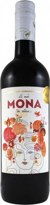 Вино Paniza  La Mas Mona de Todas Tempranillo-Garnacha-Syrah  Ла Мас Мона де Тодас  Темпранильо-Гарнача-Сира 2019 750 мл
