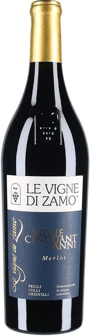 Вино Le Vigne di Zamo Vigne Cinquant'anni" Merlot, Colli Orientali del Friuli DOC Винье Чинкуант'анни  Мерло 2013 750 мл
