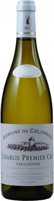 Вино  Domaine du Colombier  Chablis  Premier Cru  Vaucoupin AOC  Домен дю Коломбье   Шабли  Премье Крю  Вокупен 2020  750 мл
