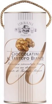 Шоколад Urbani Tartufi Cioccolatini Al Tartufo Bianco in tube  Урбани Тартуфи  с белым трюфелем в тубе  75г