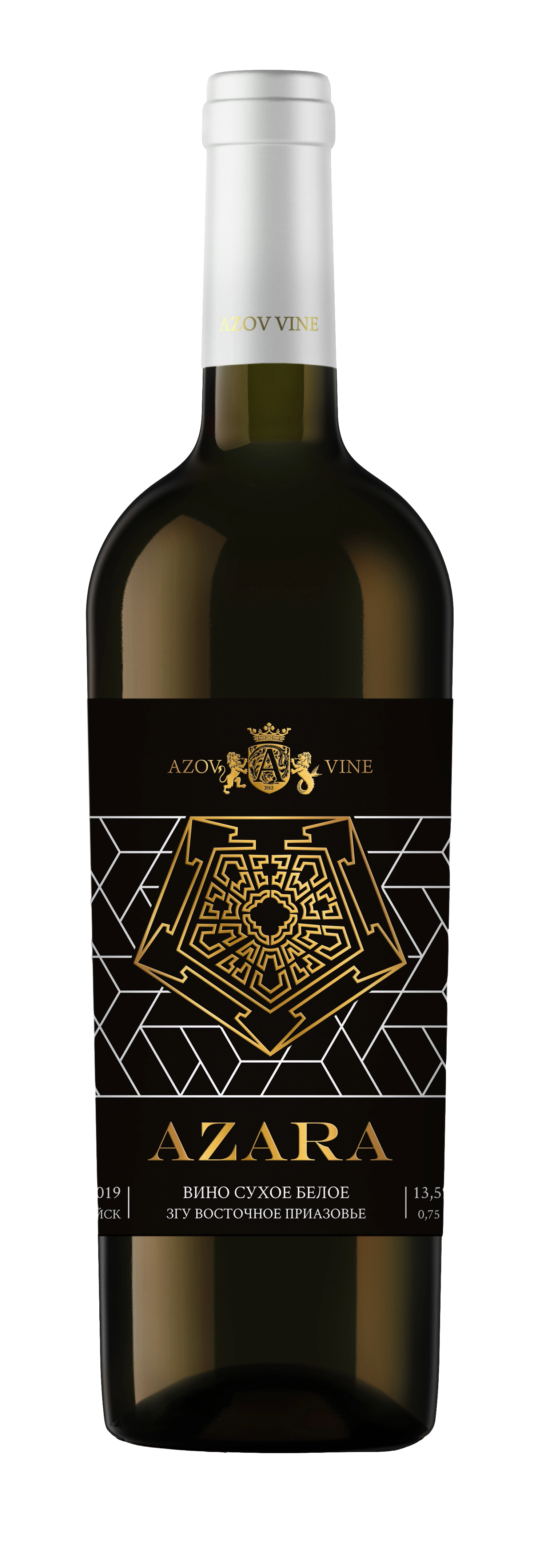 Вино Азов Вайн AZARA Азара  белое сухое  750 мл