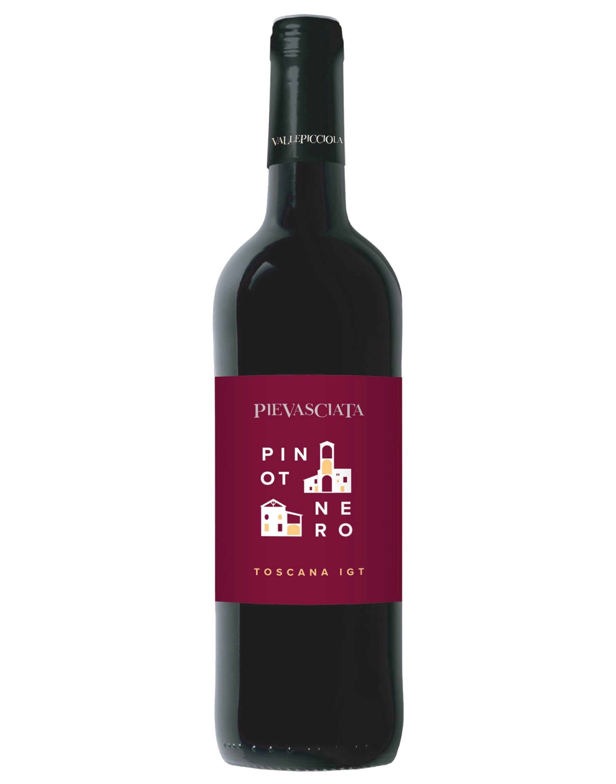 Вино Vallepicciola Pievasciata Pinot Nerо Валлепиччопа Пьевашата пино неро  2021 750 мл 13%