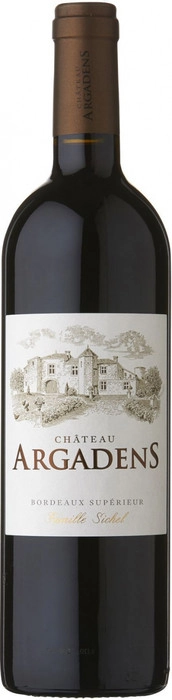 Вино Sichel Chateau Argadens Rouge Bordeaux Superieur AOC Шато Аргаданс Красное 2016 750 мл