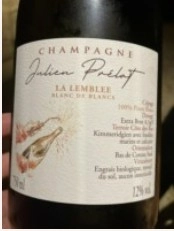 Вино игристое  Julien Prelat La Lemblee Blanc de Blancs 2017 1500 мл 12%