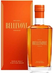 Виски Bellevoye Finition Rhum  gift box 40% 700 мл
