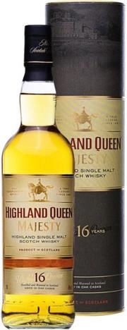 Виски Highland Queen Single Malt Scotch Whisky Majesty 16 Y.O. gift box  700 мл