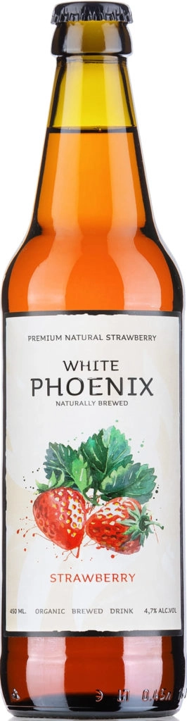 Медовуха  White Phoenix  Strawberry   Белый Феникс   Клубника    450 мл