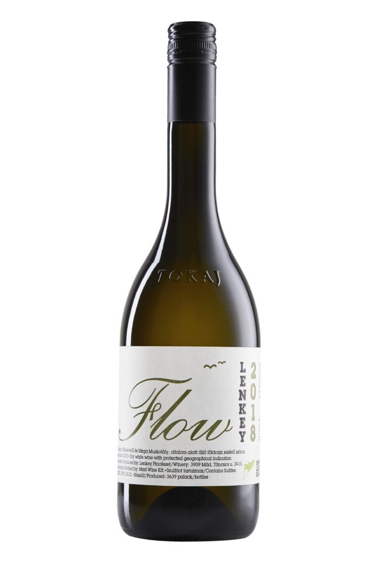 Вино Lenkey Pinceszet  Tokaj Flow Ленки Пинчесет Поток 2018 750 мл 12 %