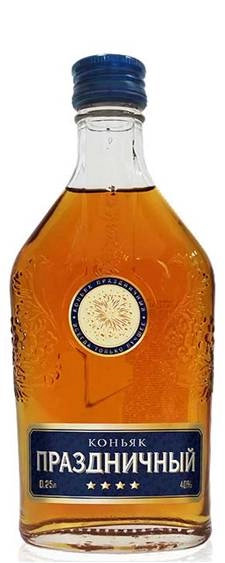 Коньяк Праздничный четырехлетний 250 мл