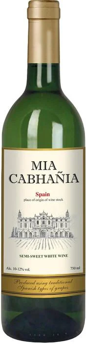 Вино  Vilash Group of Wineries Mia Cabaña semi-sweet Миа Кабанья белое полусладкое 750 мл