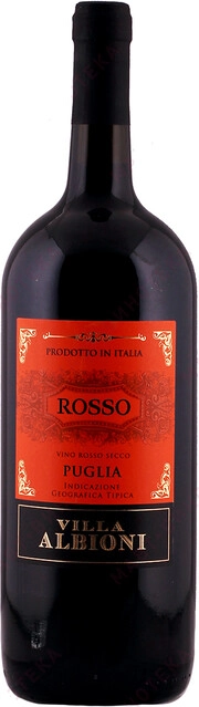 Вино Angelo Rocca e Figli  Villa Albioni  Rosso Puglia IGT   1500 мл