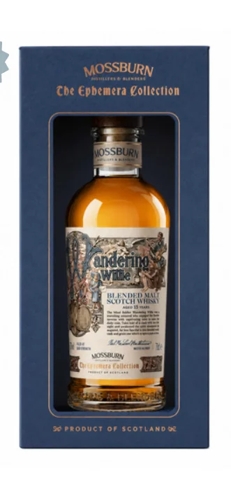 Виски Mossburn The Ephemera Collection Wandering Willie, gift box  700 мл