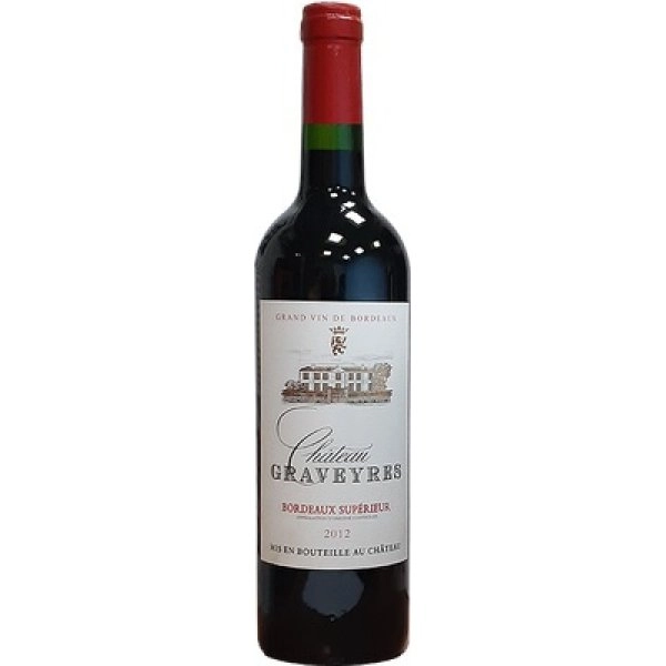 Вино Chateau Graveyres Bordeaux Superieur АОC  2012 750 мл