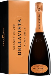 Игристое вино Bellavista  Franciacorta Alma Gran Cuvee Brut gift box  750 мл