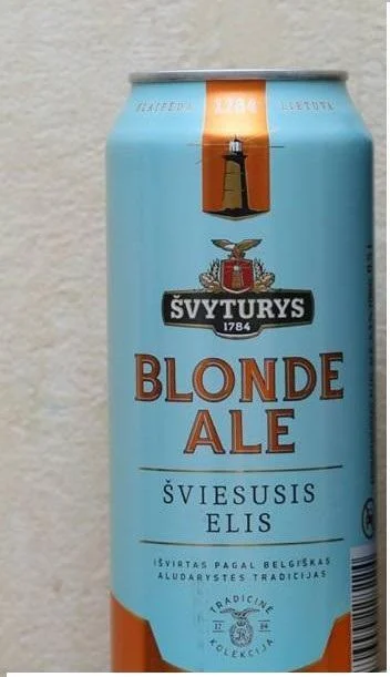 Пиво Svyturys Blonde Ale in can Швитурис Блонд Эль в жестянной банке 500 мл