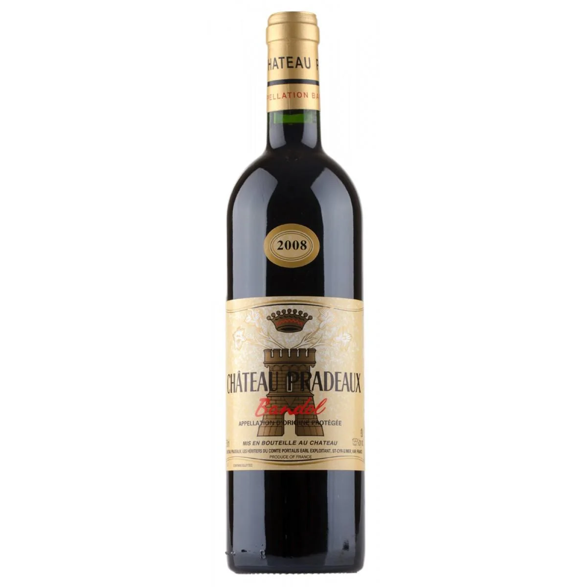 Вино Chateaux Pradeaux Bandol Rouge Шато Прадо Бандоль Руж 2008 750 мл