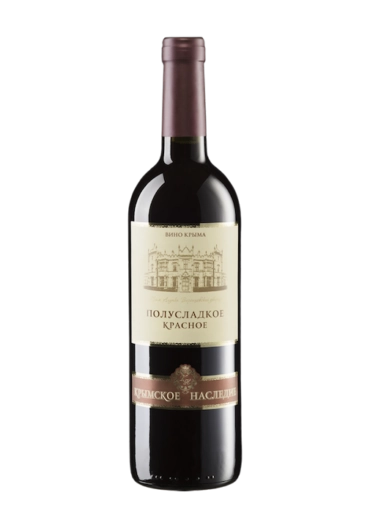 Вино  Крымское Наследие полусладкое красное 750 мл