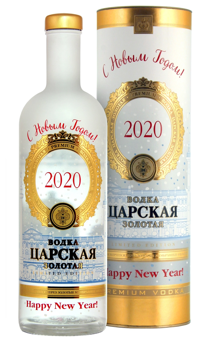 Водка Царская Золотая Кошерная Новогодняя в п/у  1000 мл
