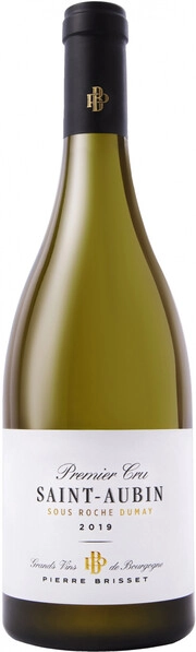 Вино Pierre Brisset Saint-Aubin Premier Cru  Sous Roche Dumay  AOC Пьер Бриссе Сент-Обен Премье Крю Су Рош Дюме 2019 750 мл