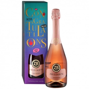 Игристое вино   ZB Frizzante Rose Semidry gift box  750 мл