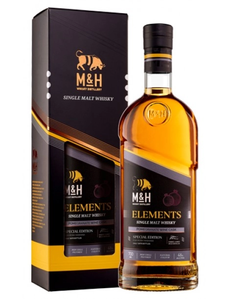 Виски M & H  Elements Pomegranate Wine gift box  700 мл 46%