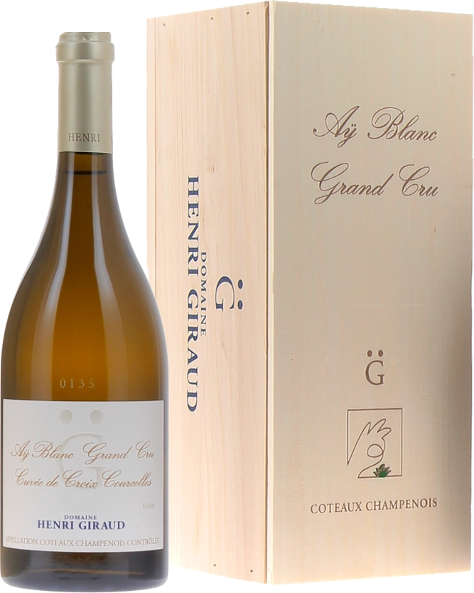 Вино Henri Giraud  Cuve de Croix Courcelles  Ay Blanc Grand Cru  Coteaux Champenois gift box   2015     750 мл