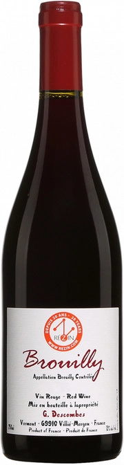 Вино  Georges Descombes Brouilly   2017  750 мл