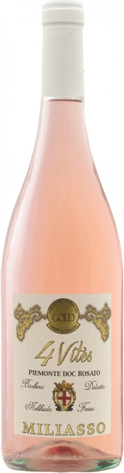 Вино Angelo Rocca e Figli  Miliasso 4 Vites Rosato Piemonte DOC  750 мл