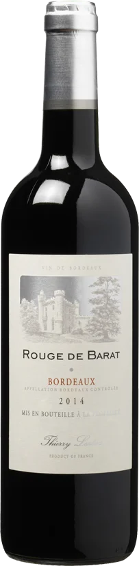 Вино Rouge de Barat Bordeaux AOC Руж де Бара Бордо AOC 2012 750 мл