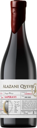 Вино  Kakhetia Alazani Qvevri Saperavi   2018  750  мл