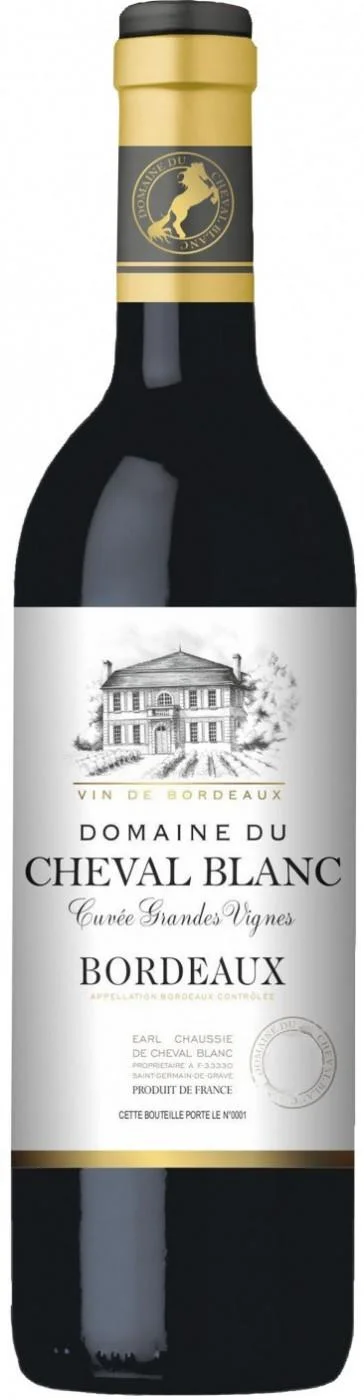 Вино Domaine du Cheval Blanc, Bordeaux AOC Домен дю Шеваль Блан  2015 750 мл