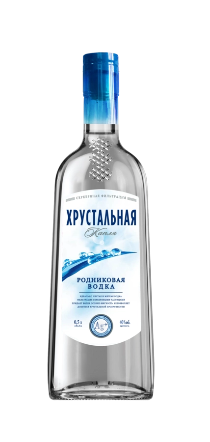 Водка Хрустальная капля Родниковая 500 мл