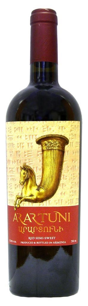 Вино Арагацотн "Арартуни" красное полусладкое,  алк.12,5%