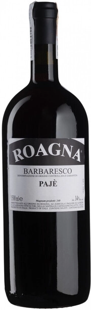Вино Roagna Barbaresco  Paje DOCG Роанья Барбареско Пайе 2016 1500 мл