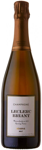Шампанское Leclerc Briant Brut Reserve Champagne AOC Леклер Брийе Брют Резерв 2016 375 мл