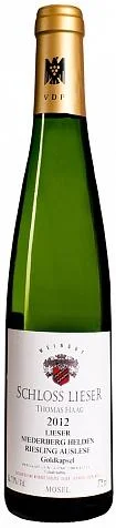 Вино Lieser Niederberg  Helden Riesling Auslese Goldkapsel  Лизер Нидерберг Хельден Рислинг Ауслезе Голдкапсель  2012  750 мл