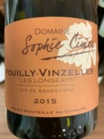 Вино Domaine Sophie Cinier  Pouilly-Vinzelles Les Longeays   2021 750 мл 13.5%