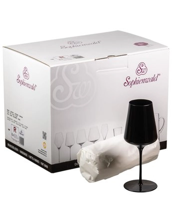 Набор  из 6-ти  бокалов для  вина  Sophienwald Black Line White wine  420 мл