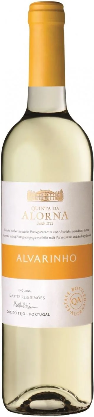 Вино Quinta da Alorna, Alvarinho, Tejo DOC, Кинта да Алорна, Альбариньо, 2016, 750 мл