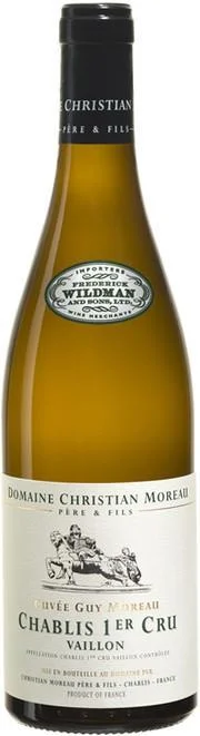 Вино Christian Moreau Pere et Fils Chablis 1-er Cru Vaillon Cuvee Guy Moreau AOC Шабли Премье Крю Вайон Кюве Ги Моро 2014 750 мл