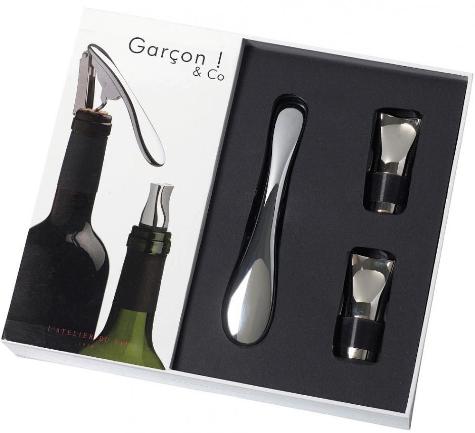 Подарочный набор L'Atelier du Vin  Gift set  Garcon! & Co in box  Подарочный набор Гарсон & Ко  в подарочной коробке