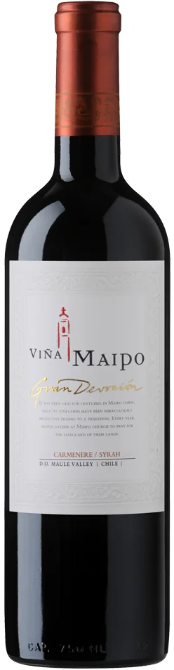 Вино Vina Maipo, "Gran Devocion" Carmenere/Syrah, "Гран Девосьон" Карменере/Сира, 2010, 0.75 л