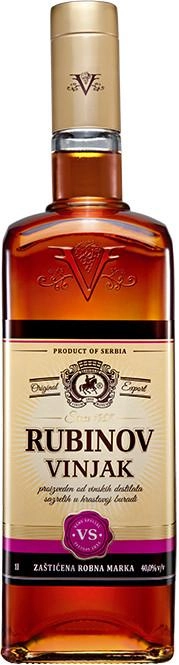 Бренди Rubin "Rubinov" Vinjak VS 500 мл