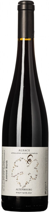 Вино Laurent Barth  Altenbourg  Pinot Noir  Alsace AOC  Лоран Барт  Альтенбург Пино Нуар 2020 750 мл   13,8%