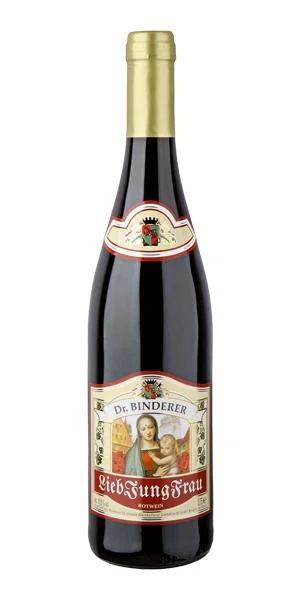 Вино  Binderer St Ursula Weinkellerei GmbH  LiebJungFrau Молодая Любимая Женщина  красное полусладкое  750 мл