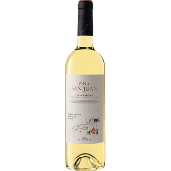 Вино Vina San Juan Blanco La Mancha Винья Сан Хуан ДО Ла Манча 2019 750 мл